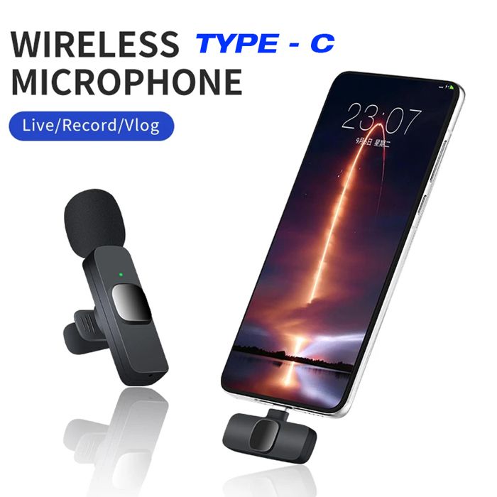 Mini Microphone Type-C cravate sans fil Plug-Play K9 micro professionnel diffusion en direct Pour téléphone portable PC ordinateur