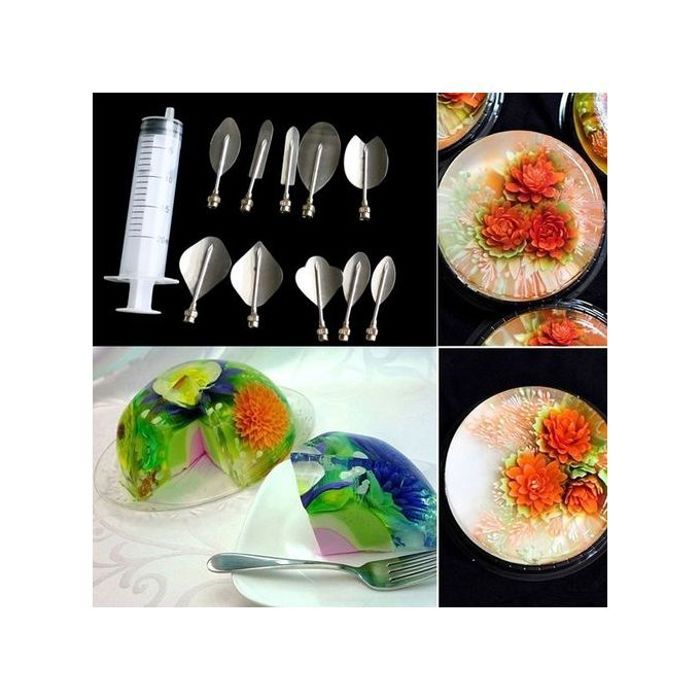 Kit d'outils d'art floral pour gelée 3d, type b, décoration de gâteau