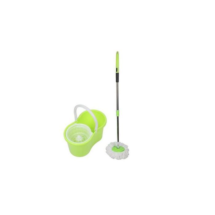 Balai Serpillère Vapeur Mop 360° avec Seau Bac Rotatif - Set Complet