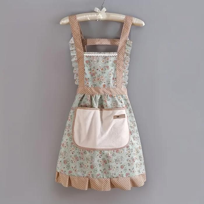Tablier - Élégance Florale - Multicolore - Toile Respirante - Confort Optimal - Lavable