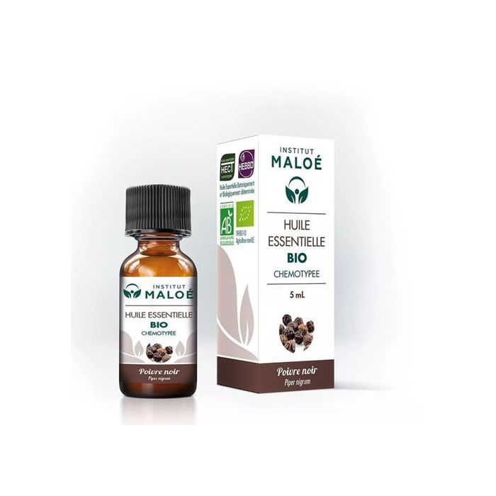 Institut Maloé Huile essentielle de Poivre noir bio 5ml - Made in France