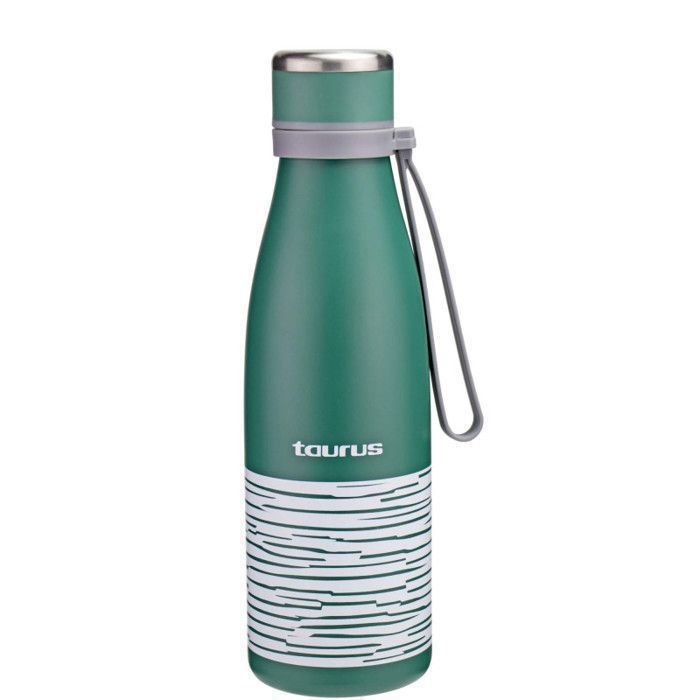 Bouteille Isotherme - Cola - 0.55L - Vert - Acier Inoxydable - Étanche