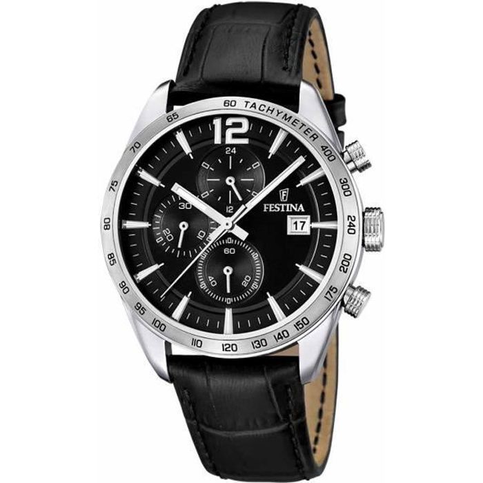 Montre - Festina - 16760/4 - Cuir Noir - Analogique - Quartz