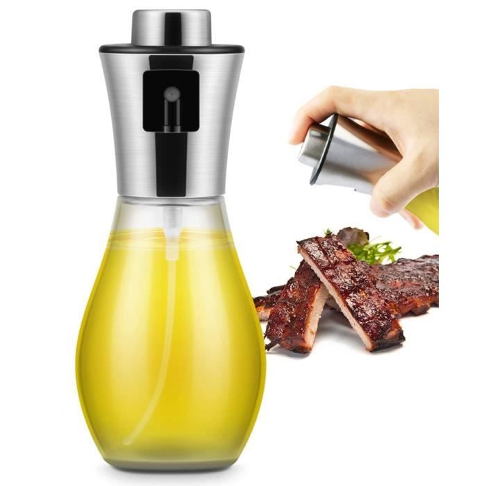 Spray Huile,Vaporisateur D'huile,Pulvérisateur de Vinaigre d'Huile d'olive,Bouteille de Pulvérisation,pour Cuisine,Salade,Sauce,1pcs