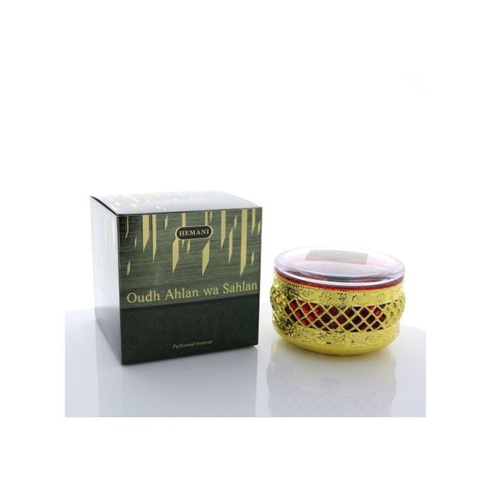 Hemani Oudh Ahlan Wa Sahlan Bakhoor Encens de Oud Bakhour de Luxueux de Qualité Supérieur 30g