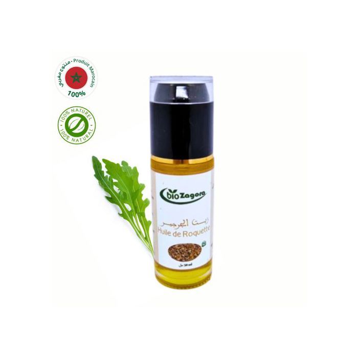 Huile de Roquette - bio Zagora - 50ml - Naturelle - Riche en vitamines - Anti-âge