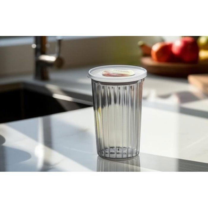 Boîte de conservation - AYA HOME - 1L - Plexiglas - Hermétique - Couleurs aléatoires