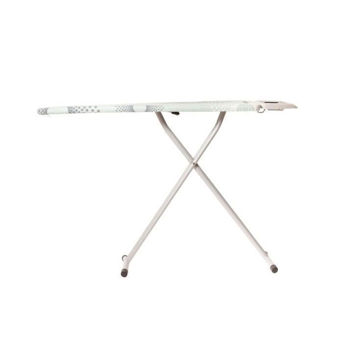 Planche à repasser - TAURUS - SLEEK - 120x35 cm - Hauteur ajustable - Housse 100% coton