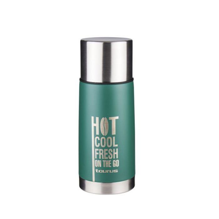 Bouteille Isotherme - Taurus - 350ml - Acier Inoxydable - Vert - Double Paroi