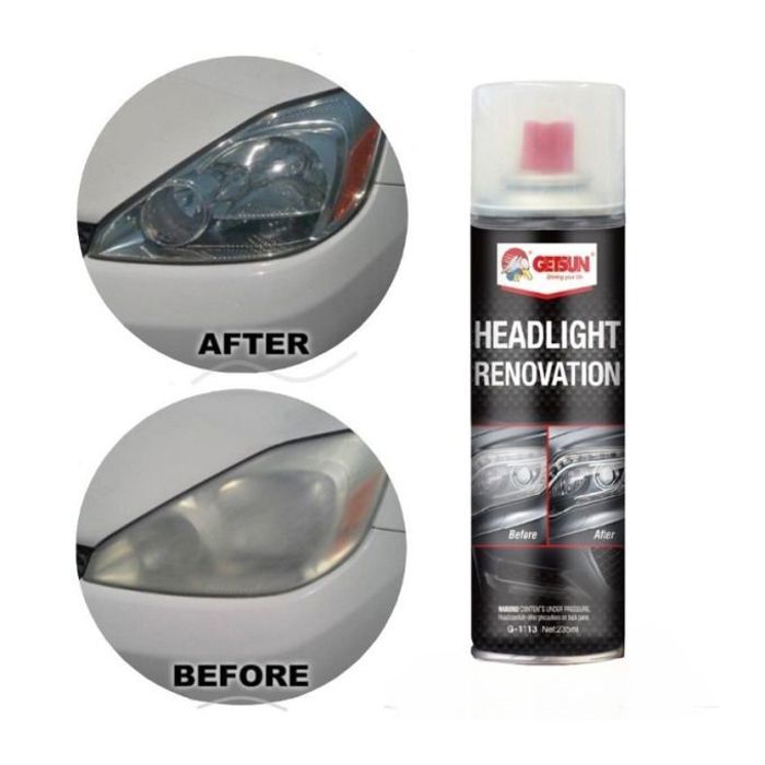 Spray de polissage pour phares de voiture