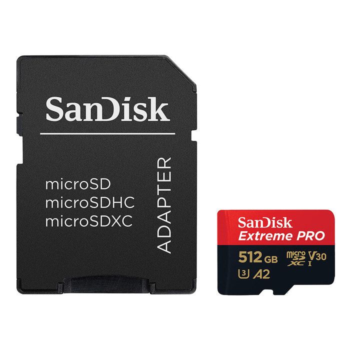 Carte Mémoire - SanDisk - Extreme Pro - 512Go - 200MB/S - UHS-I U3 V30