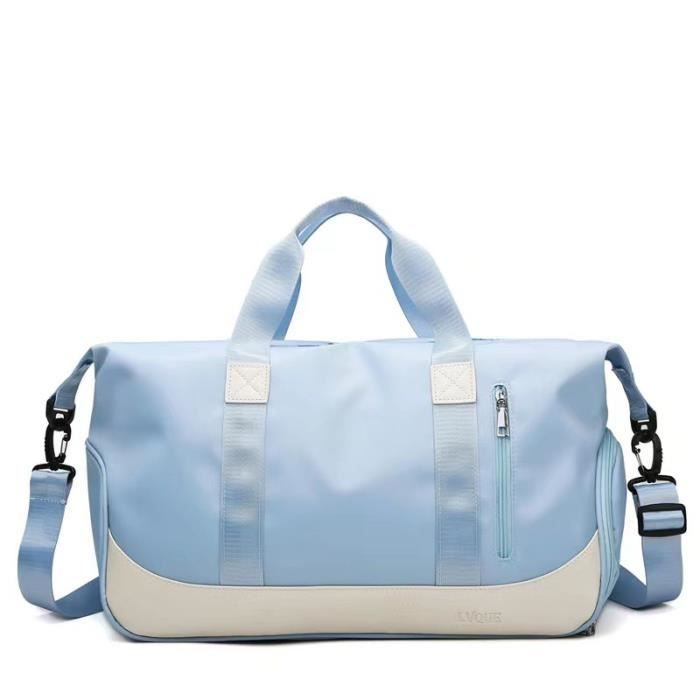 Sac De Sport - Mixte - Grande Capacité - Compartiment À Chaussures - Poche Humide - 25x47x22cm