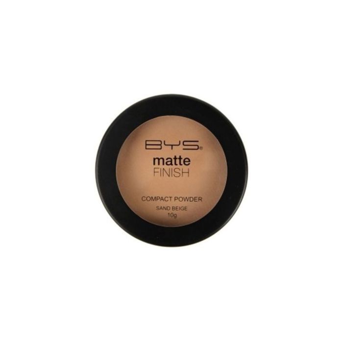 Poudre compacte mat - BYS - SAND BEIGE - 3.5 g - Tous types de peau - Finition impeccable