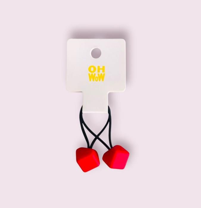 Frosted square children's rubber band-2pcs