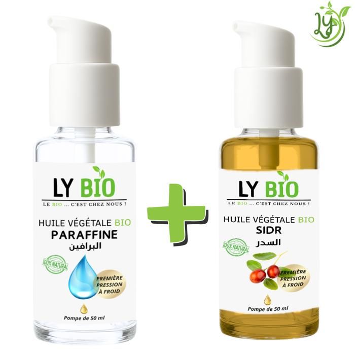 Huile - LYBIO - Pack Huile Paraffine et Sidr - 50ml - Hydratant - Mixte
