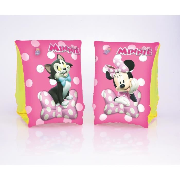Brassards Minnie Boutique - 23 x 15 cm - Enfant - PVC - Rose et jaune