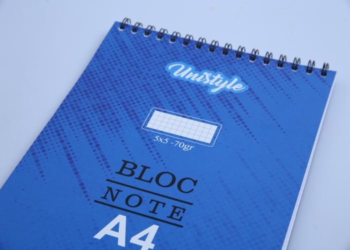 Bloc Note - IMPRIMERIE MODERNE - A4 - 160 Pages - 5x5 - 70g
