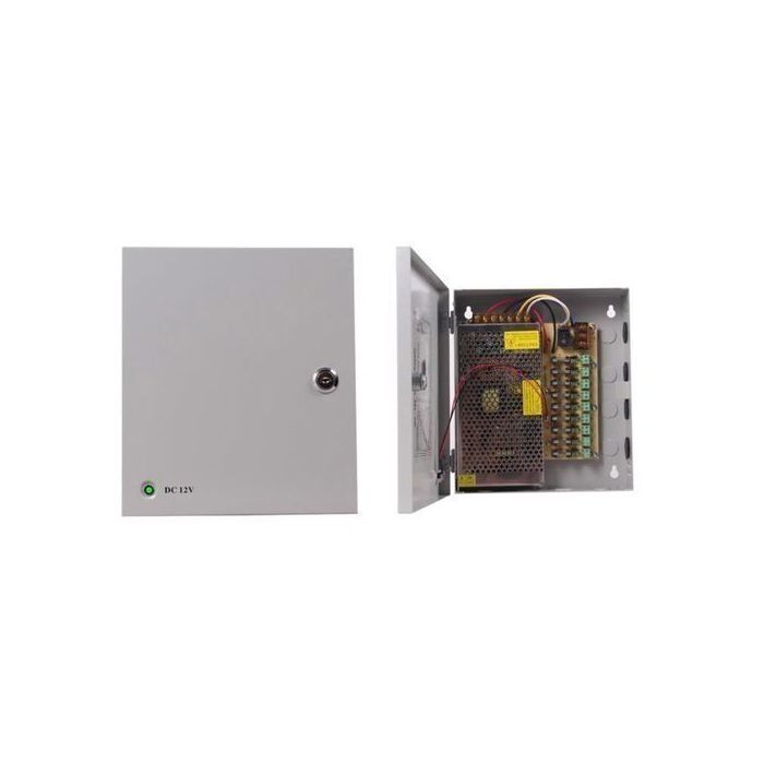 Bloc d’alimentation 12V/10A pour caméras CCTV 8 Channel