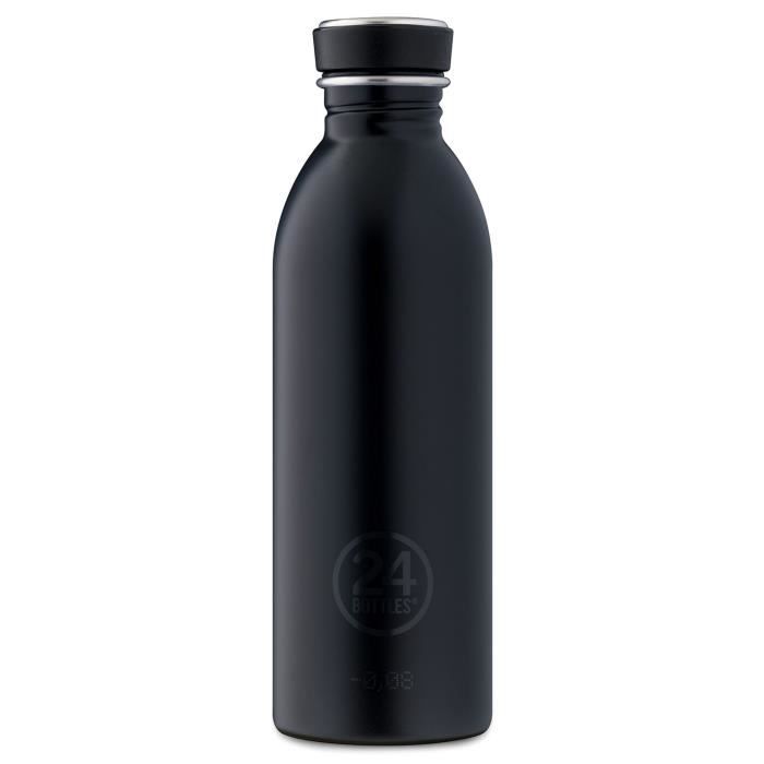 Gourde - 24BOTTLES - Basic Urban 500 ml - Acier inoxydable - Gris
