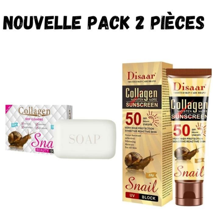 Pack Crème Solaire + Savon Escargot
