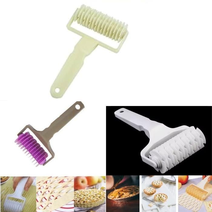 Rouleau à pâtisserie et roues à biscuits (couleur aléatoire)