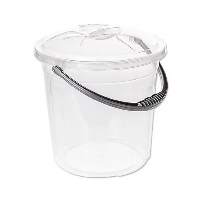 Seau avec couvercle en plastique 10L