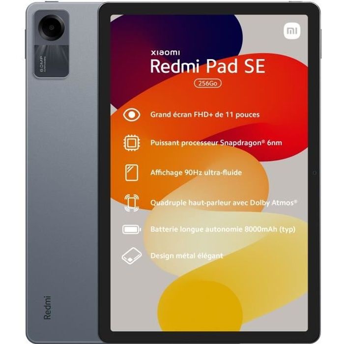 XIAOMI - Redmi Pad SE 4 - 11" - 256Go - Gris Graphite
