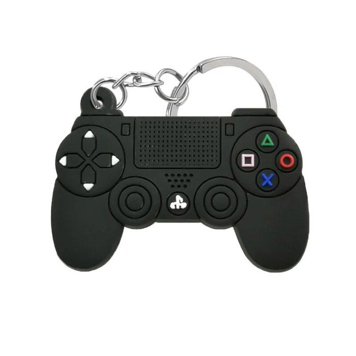 Porte-clés en forme de manette de jeu PS4 Console