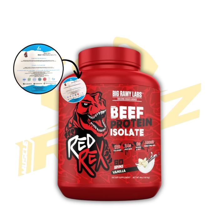 BIG RAMY LABS  BEEF PROTEIN ISOLATE-GOUT VANILLE