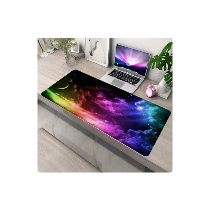 Tapis de souris Starry Sky, système solaire, protection de bureau, de grande taille, 80x30cm