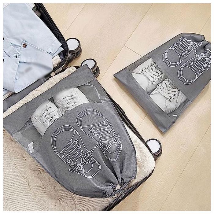Lot de 3 Sacs à Chaussures  44cm/32cm -rangement ou  de protection de Voyage