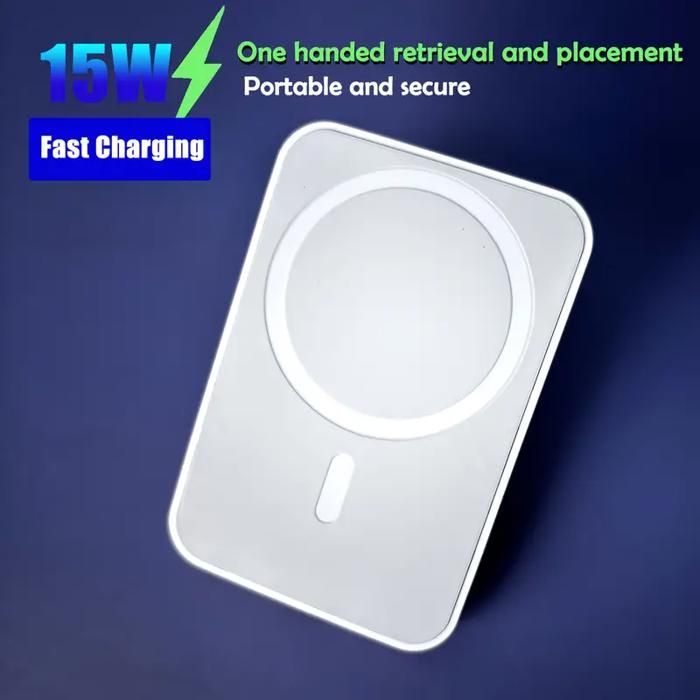 Chargeur de voiture sans fil à charge rapide 15 W, portable alimenté par USB
