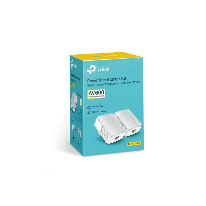 TP-Link PACK 2 CPL NANO AV600, 1 PORT ETHERNET 100 MBPS TL-PA4010KIT