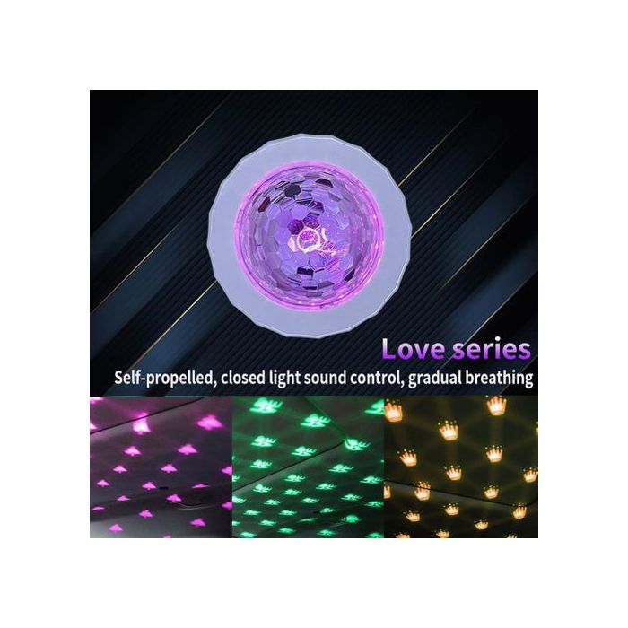 Boule lumineuse Disco à LED, lumière de scène, série cœur, anniversaire
