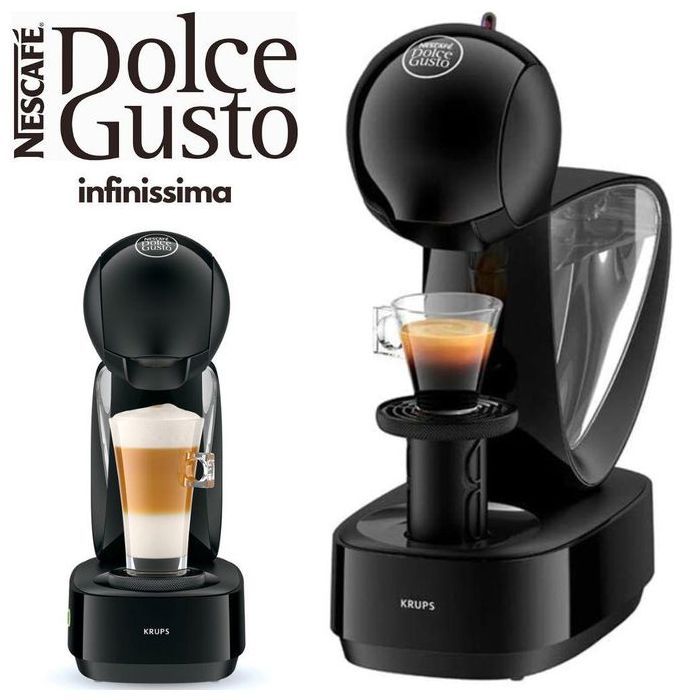 INFINISSIMA Cafétiere À Capsules Haute Pression 15 Bar Machine À Café Capsules Multi Boissons Cafétiere Manuelle