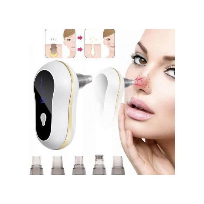 ettoyeur de points noirs pour le visage - 3 modes d'aspiration - 5 têtes