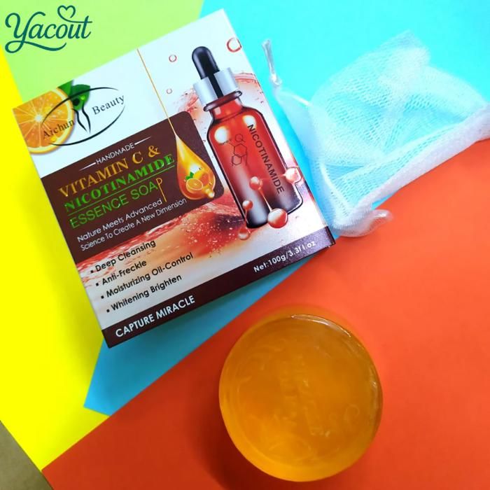 Savon éclaircissant vitamine C soin peau 100g