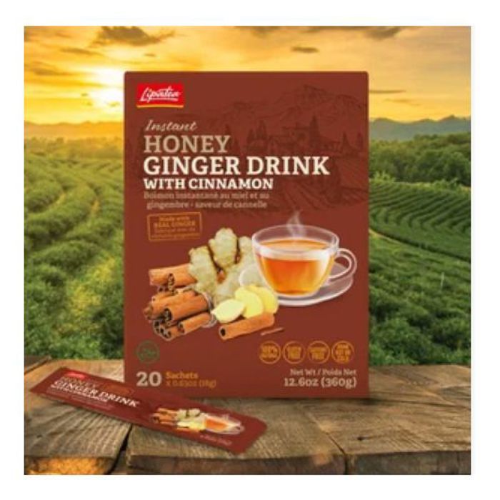 Lipatea Boisson Instantanée ( Gingembre-miel-Cannelle ) 20 Sachets Soluble