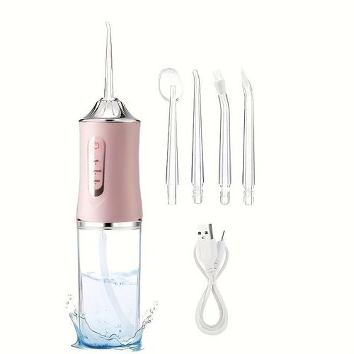 Fil Dentaire Portable Sans Fil Irrigateur Oral Nettoyage 3 Modes, Nettoyant Dentaire;,