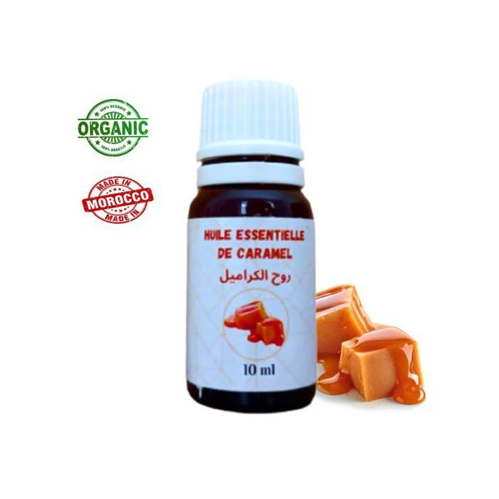 Huile Essentielle - Caramel - 10ml - Douceur Sucrée - Parfum Gourmand - Idéal pour Cosmétiques