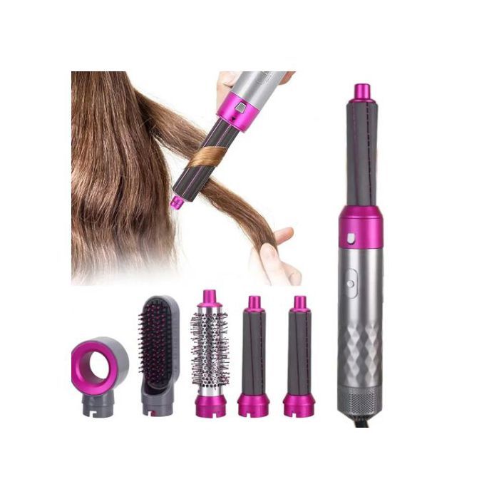 Sèche-cheveux 5 en 1 HOT Air Styler, sèche-cheveux avec souffleur d'air chaud et volumateur, couleur aléatoir