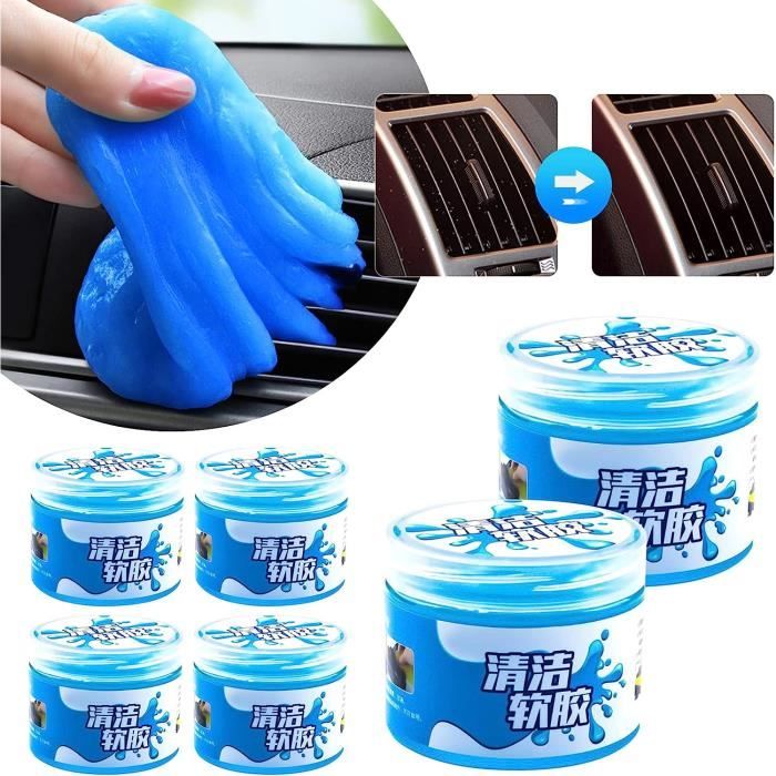 Gel Nettoyant Intérieur,6Pcs Gel Nettoyant Clavier Slime Nettoyant Universel Gel de Nettoyage pour Clavier de Voiture for Cars Vents