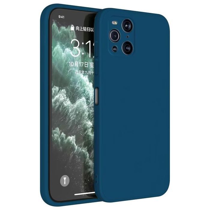 Pochette en Silicone pour Oppo Find X3 Pro 5G -  Bleu