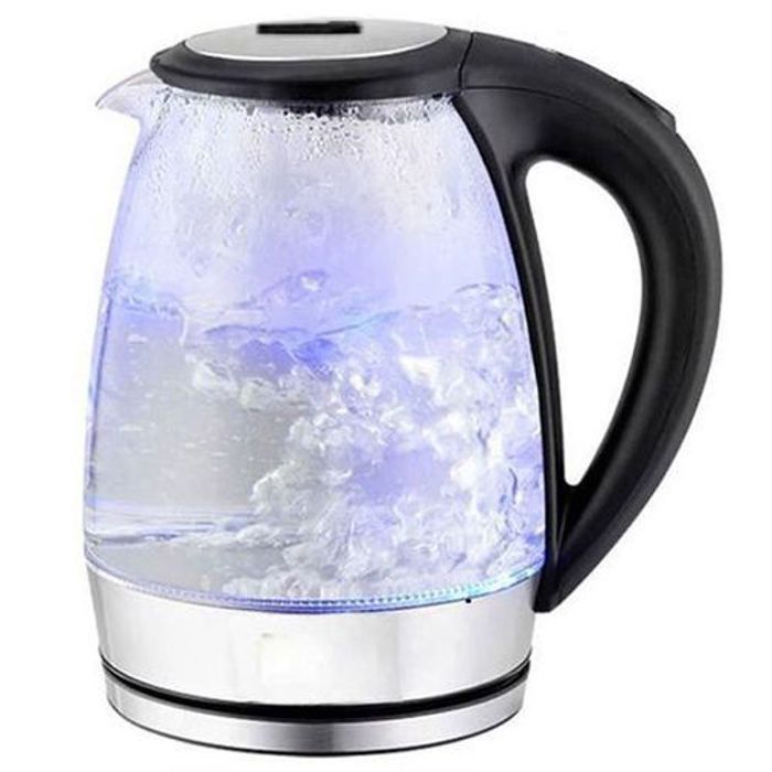 Bouilloire électrique, Bouilloire de thé en verre, ébullition rapide 2 Litres
