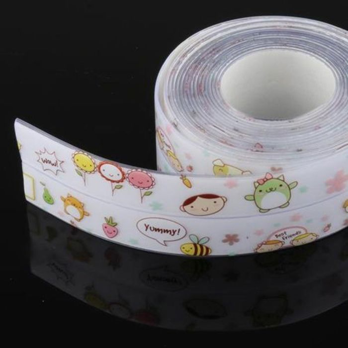 ruban adhésif pour calfeutrage, pour baignoire, cuisine (3,8 cm, 320 cm)