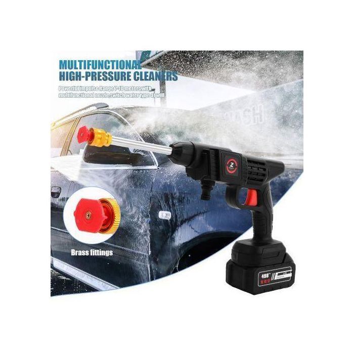 Pistolet de lavage à pression électrique rechargeable pour lavage de voiture