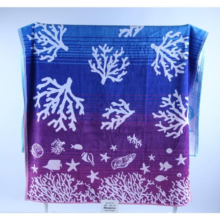 Drap de Plage - GENERIC - 100 x 180 cm - 495 g/m² - 100 % Coton - Doux et Absorbant