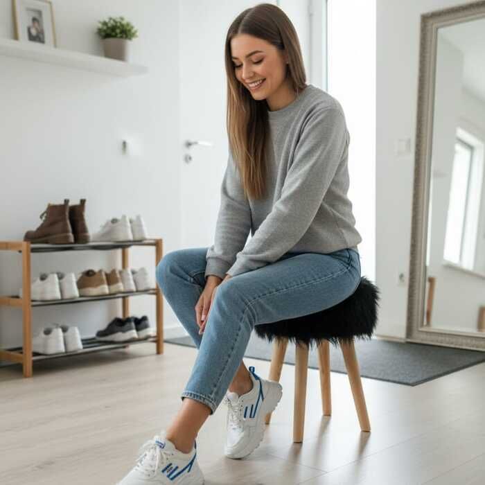 tabouret fourrure noire Fronssi en fourrure noire – Décoration moderne et élégante
