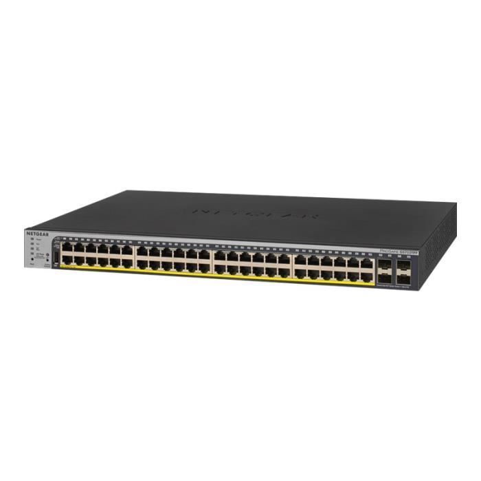 Commutateur Ethernet - NETGEAR - GS752TPP - 48 Ports - Gérable - Modulaire - PoE+