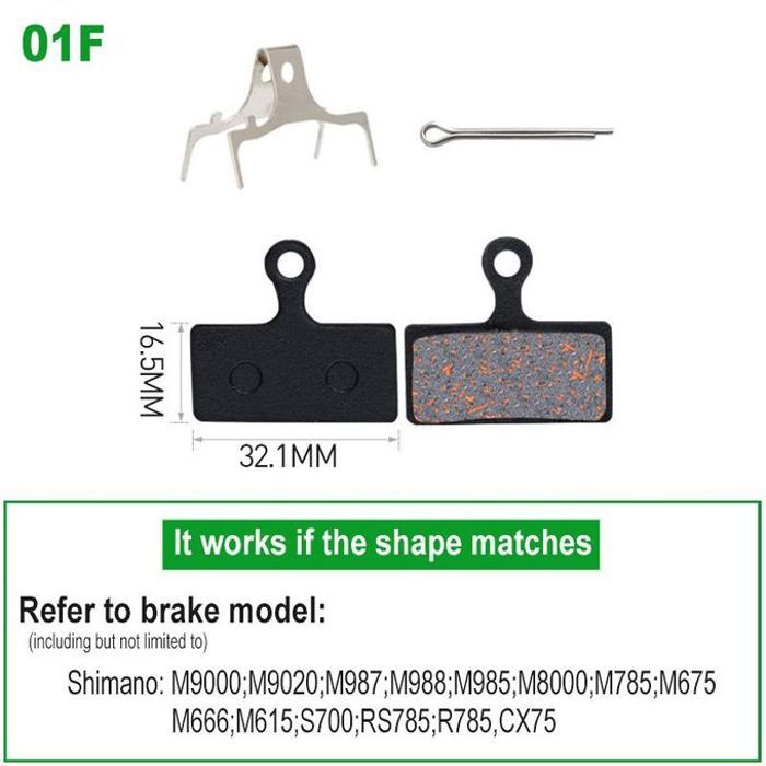 Plaquettes de frein à disque hydrauli semi-métalliques pour vélo,1 paire, pour WinterMANO SRAM AVID HAYES Magura Formula et Scooter